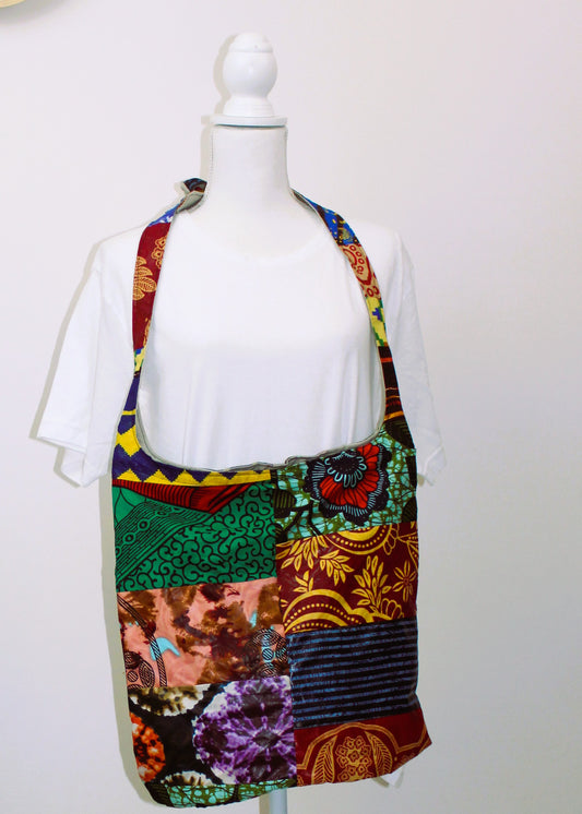 African cottonprint bag